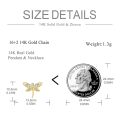 wholesale 14K Gold Diamond Dragonfly Stud Earrings Fashion Insect s for Girls and Women-0-4