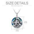 TOUPOP Sterling Silver Crystal Compass Necklace For Women Nature Lovers Gift-0-4