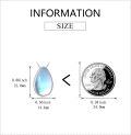 wholesale 925 Sterling Silver Moonstone Tear Drop Hourglass Cremation Jewelry Keepsake Urn Necklace-0-1