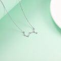 wholesale 925 Sterling Silver Austrian Crystal Zodiac Pendant Necklace - 12 Constellations Astrology s for Women-0-2
