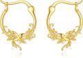 wholesale 10K Gold Dragonfly Hoops Minimalist Earings Gift for Her-0-0