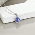 wholesale Sterling Silver Crystal Filigree Teardrop Pendant Necklace-0-30
