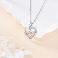 wholesale 925 Sterling Silver Sweet 16 Infinity Heart Pendant Necklace for Women-0-1