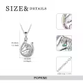 TOUPOP Sterling Silver & Stone Horse Lover Necklace Gift for Women-0-4