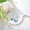 wholesale 925 Sterling Silver Teardrop Moon & Clouds Enamel Dangle Earrings for Women-0-4