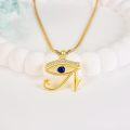 wholesale Gold 925 Sterling Silver Evil Eye Pendant Necklace - Egyptian Protection  for Men & Women-0-3