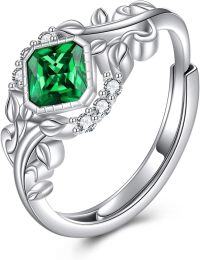 wholesale 925 Sterling Silver Cubic Zirconia Celtic Knot Adjustable Open Ring-Branch