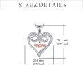 wholesale 925 Sterling Silver Mom Necklace with Infinite Elements – Hypoallergenic Heart Pendant, Lead/Nickel-Free Jewelry Gift for Mother Wife-0-3