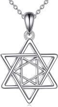 wholesale 925 Sterling Silver Star of David Pendant Necklace - Jewish Jewelry for Men & Women-0-0