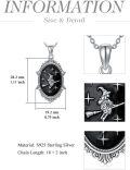 wholesale Bat/witch Necklace Valentines Day Gifts For Her S925 Sterling Silver Witch/bat Pendant Jewelry Celtic Knot Gothic Necklace, Gifts For Women Girlfriend Mom Anniversary Birthday, 18+2 Inch -0-3