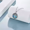 wholesale 925 Sterling Silver Abalone Shell Tree of Life Pendant Necklaces Wholesale - Irish s for Women-0-16