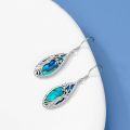 wholesale 925 Sterling Silver Abalone Shell Tree of Life Dangle Earrings for Women's Gifts-0-1