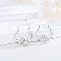 wholesale S925 Sterling Silver Hypoallergenic Penguin Hoop Earrings - Cute Gift for Women-0-1