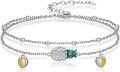 wholesale 925 Sterling Silver Pineapple & Hearts Charm Ankle Anklet-0-0