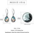 wholesale 925 Sterling Silver & Abalone Pig Earrings for Luck, Joy, Abundance - Rose Gold Plated Dangle Jewelry Gift-0-3