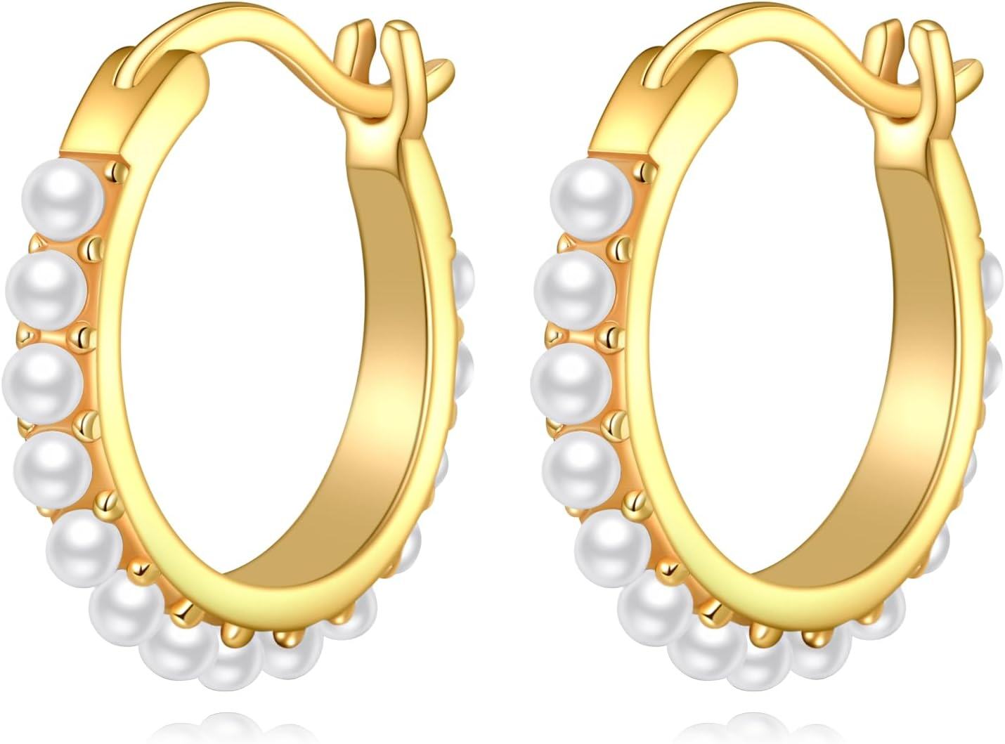 Sterling Silver Hypoallergenic Small Hoop Sun Leaf Triangle Huggie Earrings for Women-I-Pearl-I-Pearl
