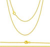 wholesale 925 Sterling Silver Plated 18k Gold Solid Round Rolo Cable Chain Necklace for Women 1mm/1.1mm/1.3mm/3mm Lobster Clasp 14-30 Length-16.0 Inches