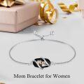 wholesale 925 Sterling Silver Opal Mom Charm Bolo Bracelet for Women-0-11