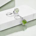 wholesale 925 Sterling Silver Teardrop Earrings Wholesale With Blue Gemstone And Scroll Design-0-37