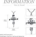 wholesale Nail Cross Necklace For Men Sterling Silver Nail Cross Pendant Religious Faith Christian Jewelry Birthday Christmas Gifts For Men Women Dad Husband Son Friend -0-1