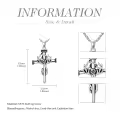 TOUPOP Sterling Silver Nail Cross Pendant Religious Faith Jewelry Gift-0-1