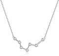 wholesale 925 Sterling Silver Austrian Crystal Zodiac Sign Pendant Necklace - Gifts for Her (Aries)-0-0