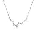 wholesale 925 Sterling Silver Zircon Constellation Necklace-0-0