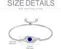 wholesale 925 Sterling Silver Birthstone Bracelet For Women Dainty Infinity Bracelet Fine Jewelry Birthday Christmas Gifts For Her Mom Wife -0-5