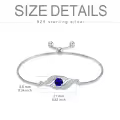 TOUPOP 925 Sterling Silver Birthstone Infinity Bracelet Dainty Fine Jewelry-0-5