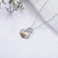 wholesale 925 Sterling Silver Tiger Love Forever Pendant Necklace for Women Valentines Day Gifts-0-2