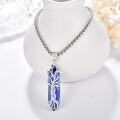 wholesale 925 Sterling Silver Blue Lapis Lazuli Healing Crystal Tree of Life Pendant Necklace-0-2