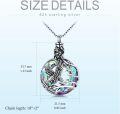 wholesale TOUPOP Toupo Eagle Urn Necklace For Ashes Sterling Silver Eagle Cremation Jewelry For Ashes With Purple Crystal Memorial Jewelry Gifts For Women Men Gifts -0-3