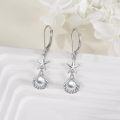 wholesale 925 Sterling Silver Sea Life Shell Pearl Starfish Leverback Earrings-0-2