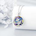 wholesale  925 Sterling Silver & Crystal Hummingbird Women's Necklace, Elegant Jewelry Gift for Her-0-2