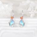 wholesale 925 Sterling Silver Rose & Dragonfly Teardrop Moonstone Drop Earrings for Women-0-3