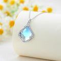 wholesale Sterling Silver Natural Gemstone Filigree Teardrop Pendant Necklace for Mom-0-21