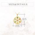 wholesale 14K Gold Star of David Tree Of Life Pendant Necklace - Real s For Women-0-3
