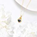 wholesale 14K Gold Infinity Love Knot Black Pearl Pendant Necklace for Women Mom Girlfriend Birthday Gift-0-4