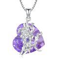 wholesale 925 Sterling Silver Turtle Pendant With Amethyst-0-0
