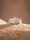 TOUPOP 10k/14k/18k Sterling Silver Moissanite Personalized Engagement Ring-0-0