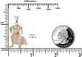 wholesale 925 Sterling Silver Dachshund CZ Pendant Necklace for Pet Lovers-0-2