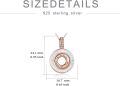wholesale 925 Sterling Silver Sister Always My Friend Rotating Pendant Necklace-0-6