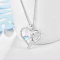 wholesale 925 Sterling Silver Heart Angel Pendant - Cute Guardian Angel Necklace  for Women & Daughters-0-1