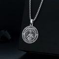 wholesale 925 Sterling Silver Saint Jude Pray for Us Pendant Necklace -0-2