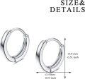 wholesale 925 Sterling Silver Hypoallergenic Small Round Hoop Earrings for Women (13mm)-0-2