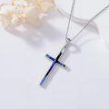wholesale Cross Necklace 925 Sterling Silver Philippians 4:13 Cross Pendant I Can Do All The Things Inspirational Bible Verse Jewelry Gifts For Women -0-4