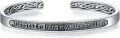 wholesale Sterling Silver Celtic Strength Mantra Cuff Bracelet Poiuy Inspirational Jewelry Gift-0-68