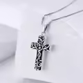 TOUPOP Sterling Silver Stone Dragonfly Butterfly Pendant Necklace-0-1