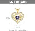 wholesale  18K Gold Sterling Silver Tree of Life Pendant with Birthstones 18+2 Inch -0-9