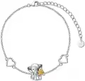wholesale 925 Sterling Silver Heart & Elephant Charm Bracelet Wholesale for Women and Girls-0-0